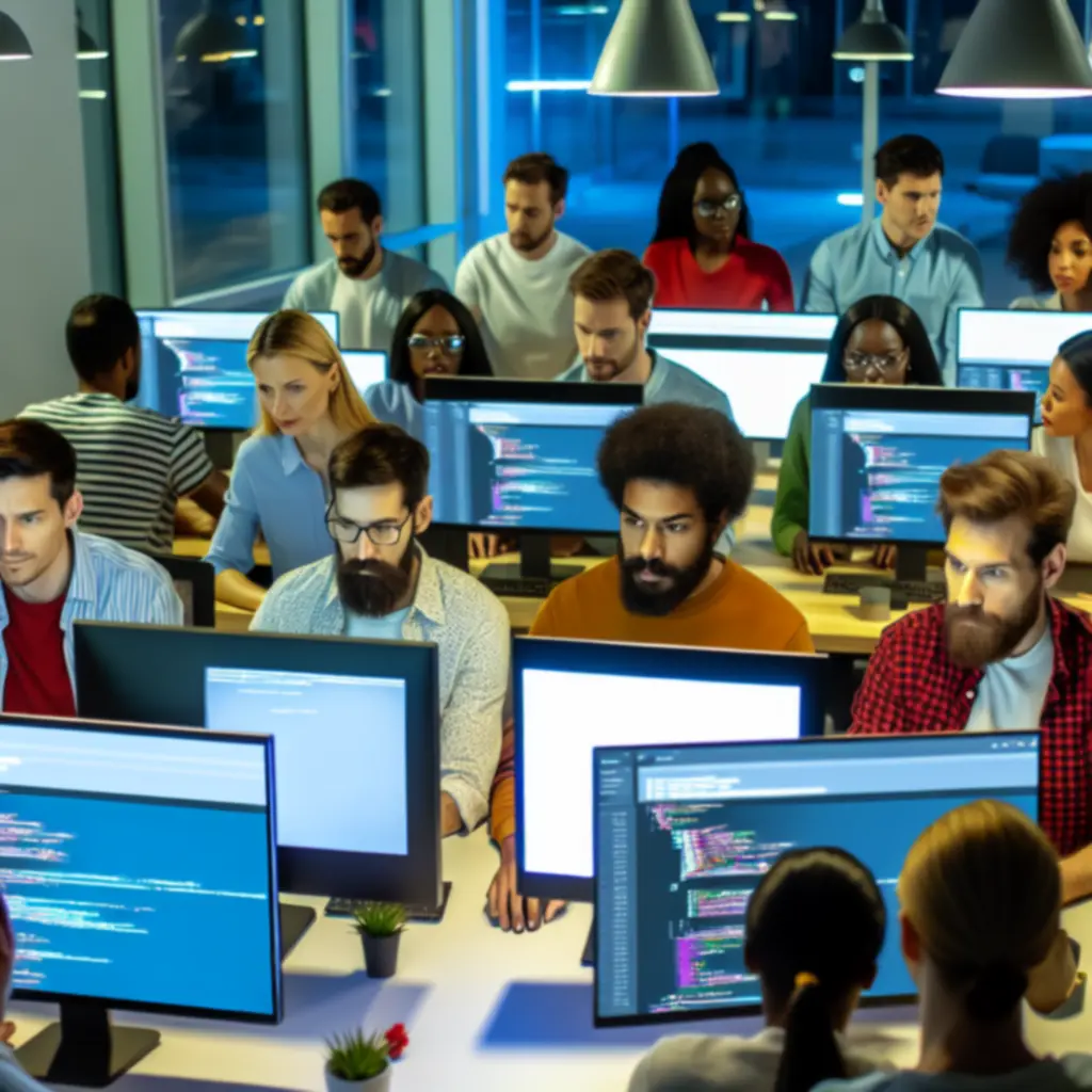 PING CULTURE LTD software team collaborating on code and testing