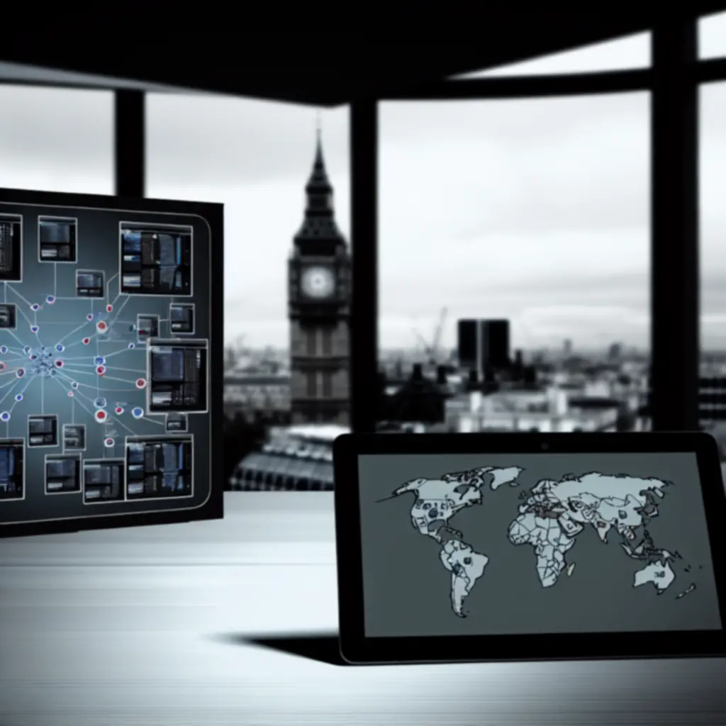 Visual concept of software distributed across multiple digital platforms.