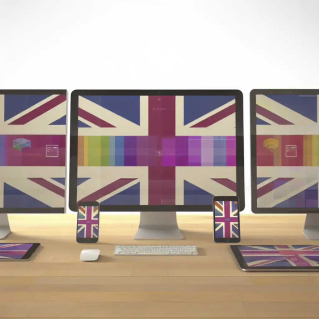 Software product displayed across multiple digital devices