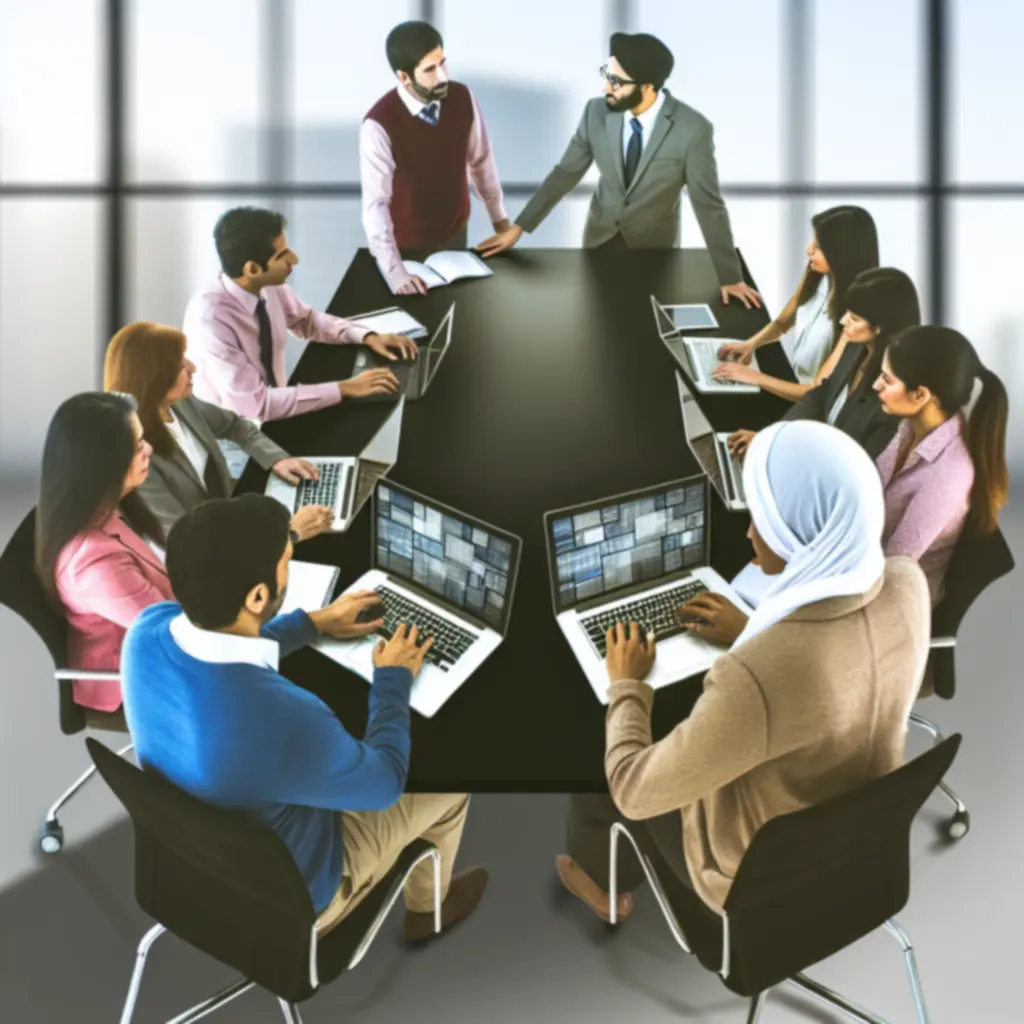 PING CULTURE LTD product and engineering team collaborating in a meeting room
